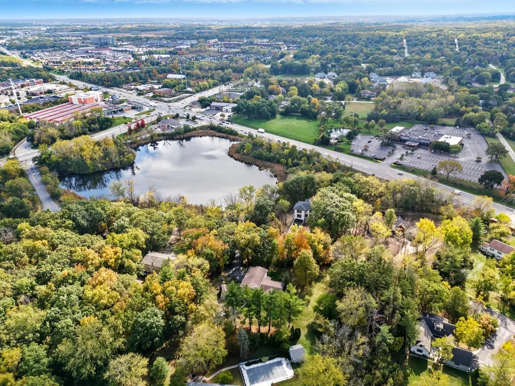 Kildeer, IL aerial view showing homes for sale